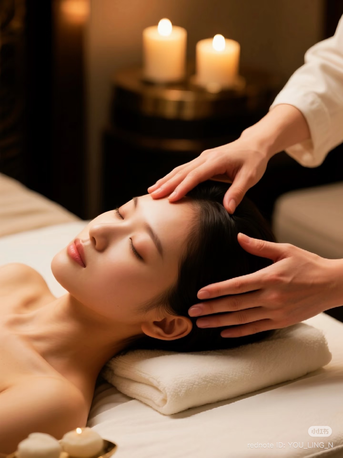 Professional head massage therapy